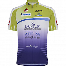 Веломайка короткий рукав Louis Garneau Team TT1 (green-violet)