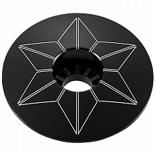 Крышка якоря Supacaz SZ-04A Star Capz Anodized (black)
