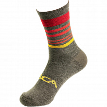 Носки Silca Winter Merino Wool Sock (green-orange stripes)