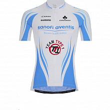 Веломайка короткий рукав De Marchi Team Sanofi Aventis TT1 (white-blue)