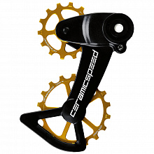 Ролики заднего переключателя с лапкой CeramicSpeed OSPW X Sram Eagle AXS (gold)