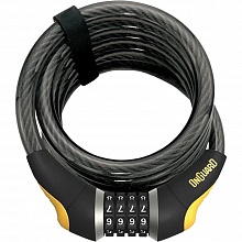 Замок для велосипеда OnGuard Doberman 12x1850 мм кодовый (черный)