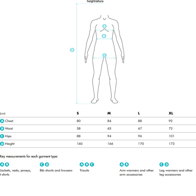 Spiuk_women_sizes