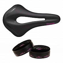Набор Седло+обмотка Selle San Marco Shortfit Supercomfort Racing Wide Lady (144мм)