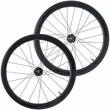 Колеса трек комплект 28" Elitewheels Tempo 65 Carbon (matte black)