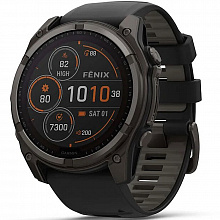 Часы мультиспорт Garmin Fenix 8 51мм Solar Sapphire Carbon Grey DLC Titanium (010-02907-70)