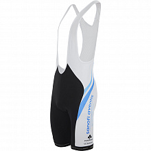 Велотрусы с лямками De Marchi Team Sanofi Aventis TT1 (black-white-blue)
