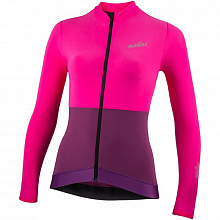 Веломайка длинный рукав Nalini Warm Wrap Lady Jersey (fuxia violet) (8°-13°C)