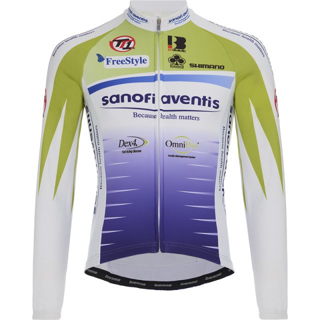 Biemme Team Sanofi Aventis TT1 Light Jacket (green-violet)