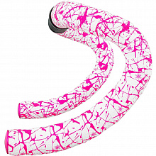 Обмотка руля Supacaz BT-198 Super Sticky Kush Splat 2,5мм (neon pink white)
