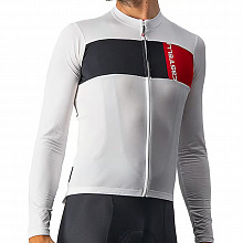 Веломайка длинный рукав Castelli Prologo 7 LS Jersey (ivory-black) (14° - 32°С)