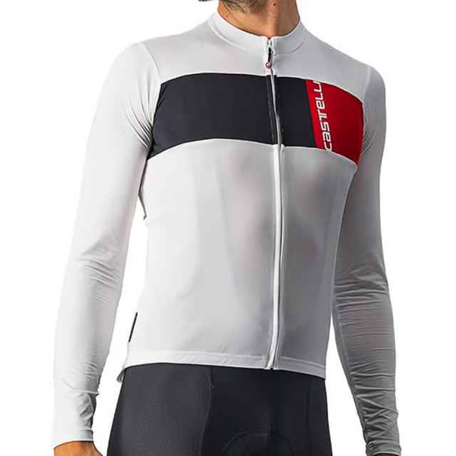 Castelli-Prologo-7-LS-Jersey-(ivory-black)-(14°---32°С)