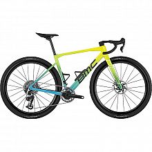 Велосипед гравел BMC Kaius 01 ONE Sram Red eTap AXS XPLR 1x13 (acid yellow - river blue)