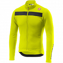 Веломайка длинный рукав Castelli Puro 3 (yellow fluo) (14°-20°C)