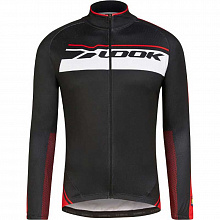 Веломайка длинный рукав Look Jersey LS Thermo (black-white-red) 