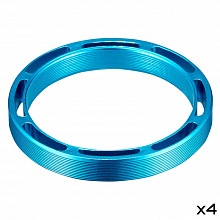 Кольцо проставочное комплект Supacaz Hollow SupaSpacers 1 1/8" алюминий 4 шт. (blue)