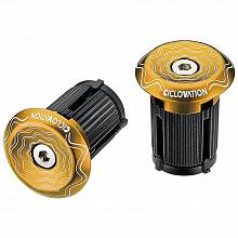 Заглушки в руль Ciclovation Vortex Lock-in Bar End Plugs Power Wave (Royal Gold)