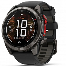 Часы мультиспорт Garmin Fenix 8 51мм MicroLED Sapphire Carbon Grey DLC Titanium (010-03380-13)