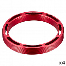 Кольцо проставочное комплект Supacaz Hollow SupaSpacers 1 1/8" алюминий 4 шт. (red)