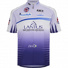Веломайка короткий рукав Louis Garneau Team TT2 (white-violet)